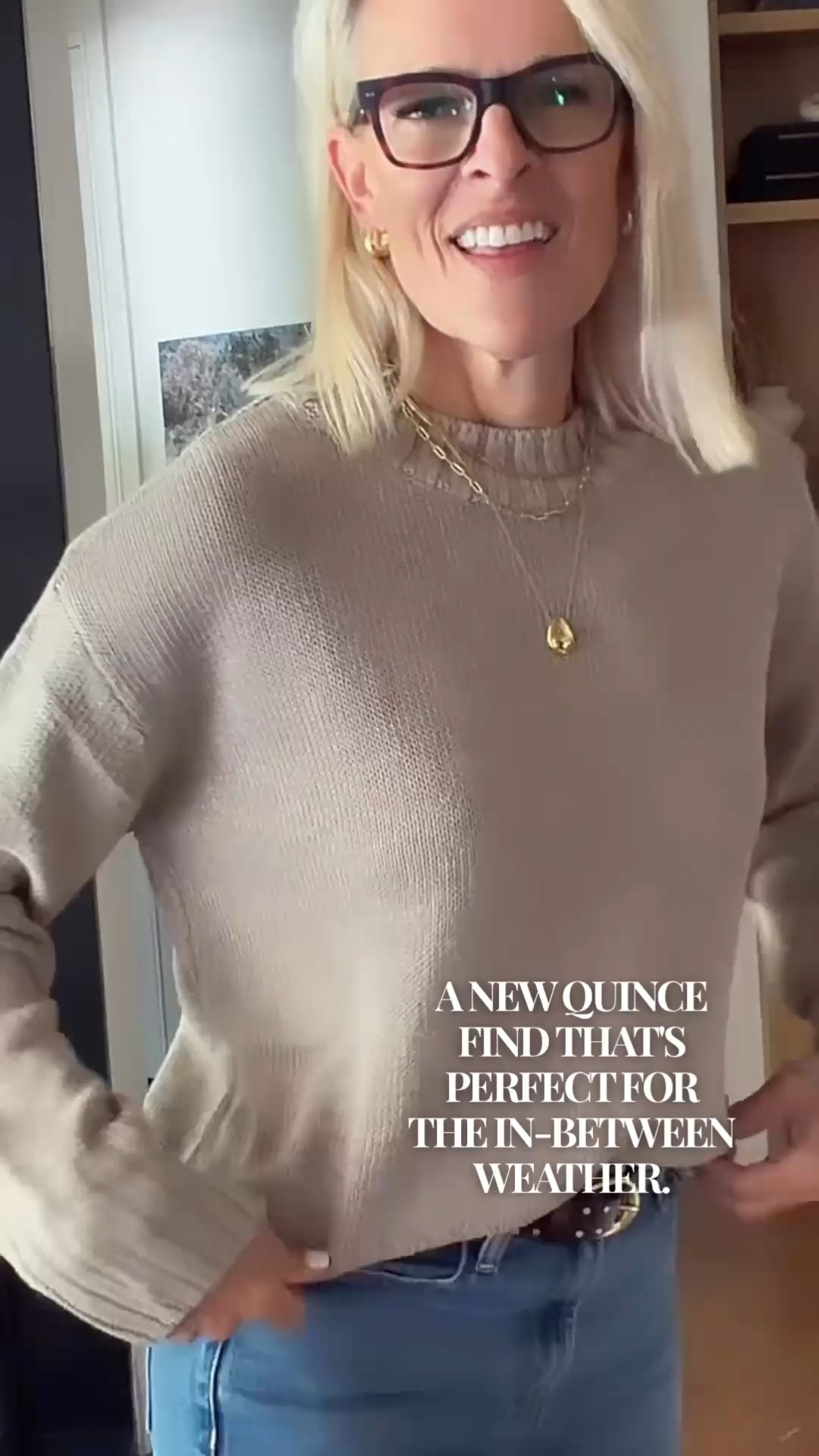 A new Quince find that’s perfect for in-between weather! 🤎 I love the soft neutral color, pretty neckline, and subtle sleeve details on this sweater. It’s an easy piece to pair with denim for a relaxed, polished look now and right into fall.

#LTKootd #LTKOver40