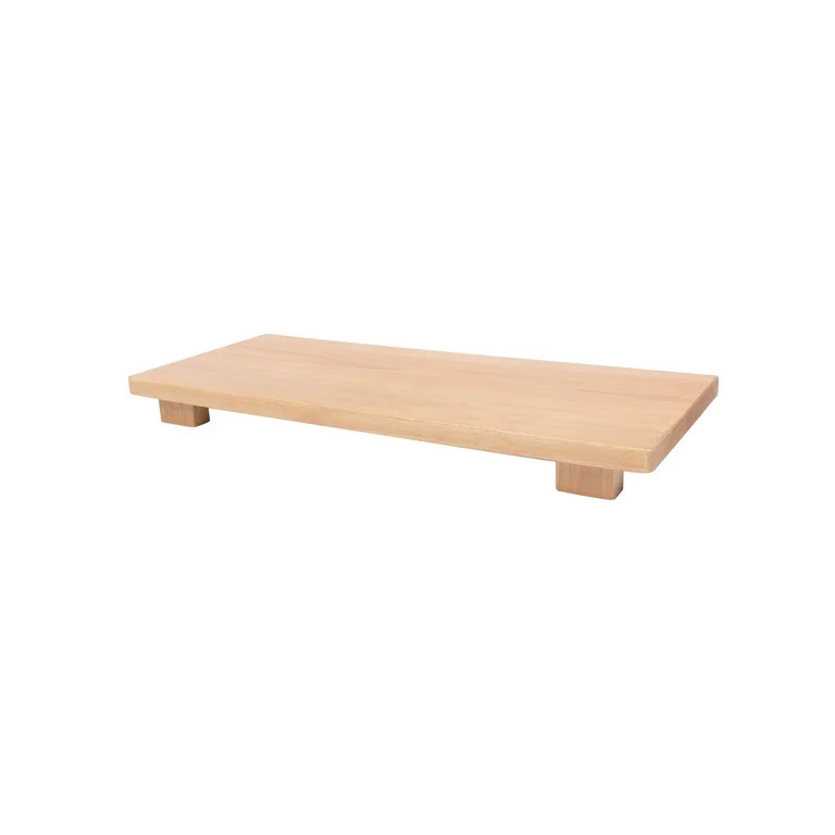 Better Homes & Gardens Rubber Wood Serve Footed Board - Walmart.com | Walmart (US)