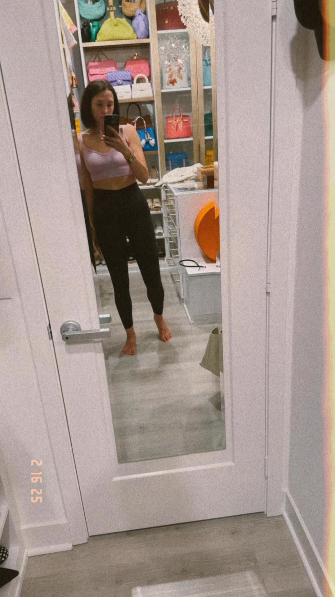 Lulu’s new glow up tights - size up by one size from your normal align size (or 2 if you want them a bit comfier) 