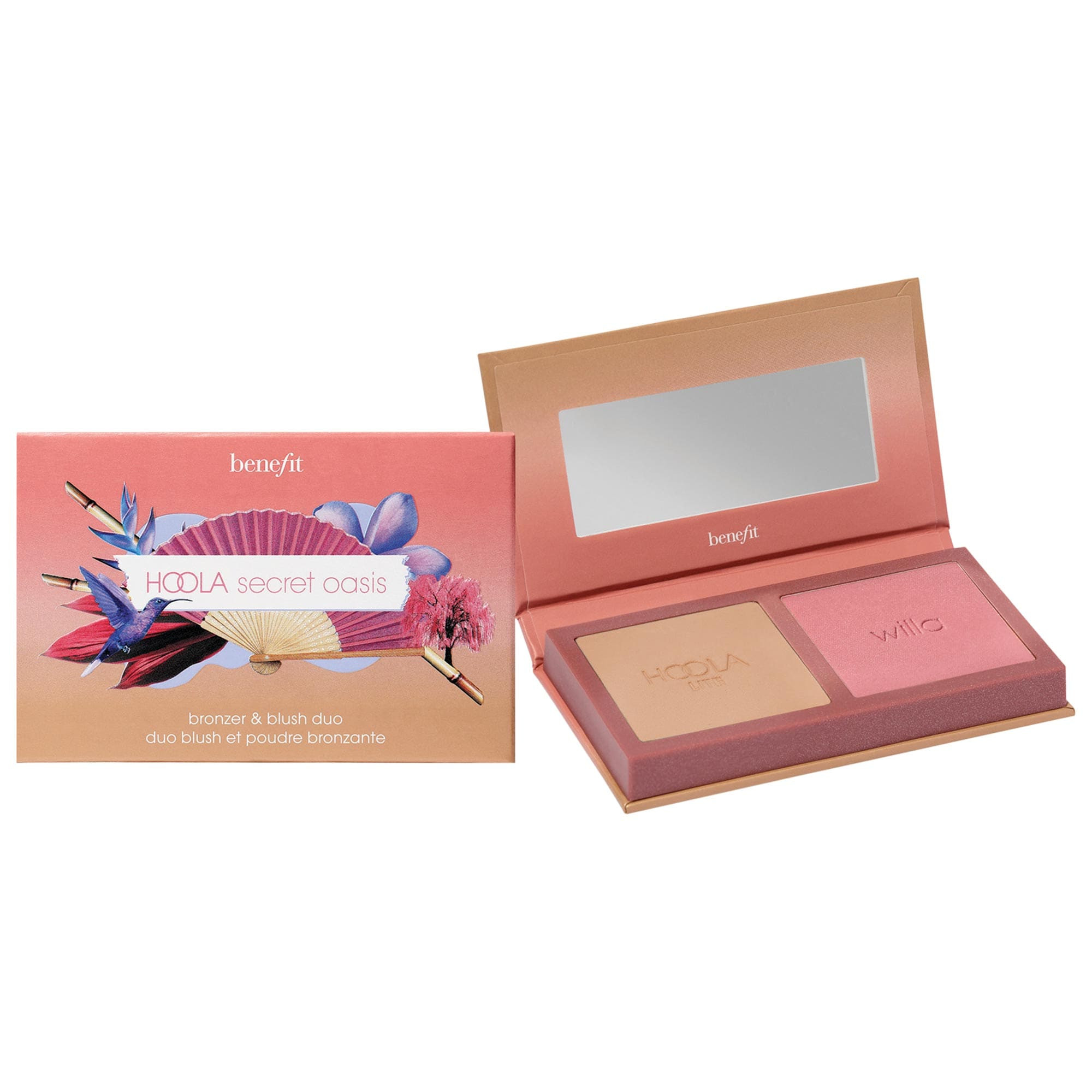 Benefit Cosmetics Hoola & WANDERful World Duo Mini Bronzer & Blush Value Set Hoola Secret Oasis 0.08 oz / 2.5 g | Sephora (US)