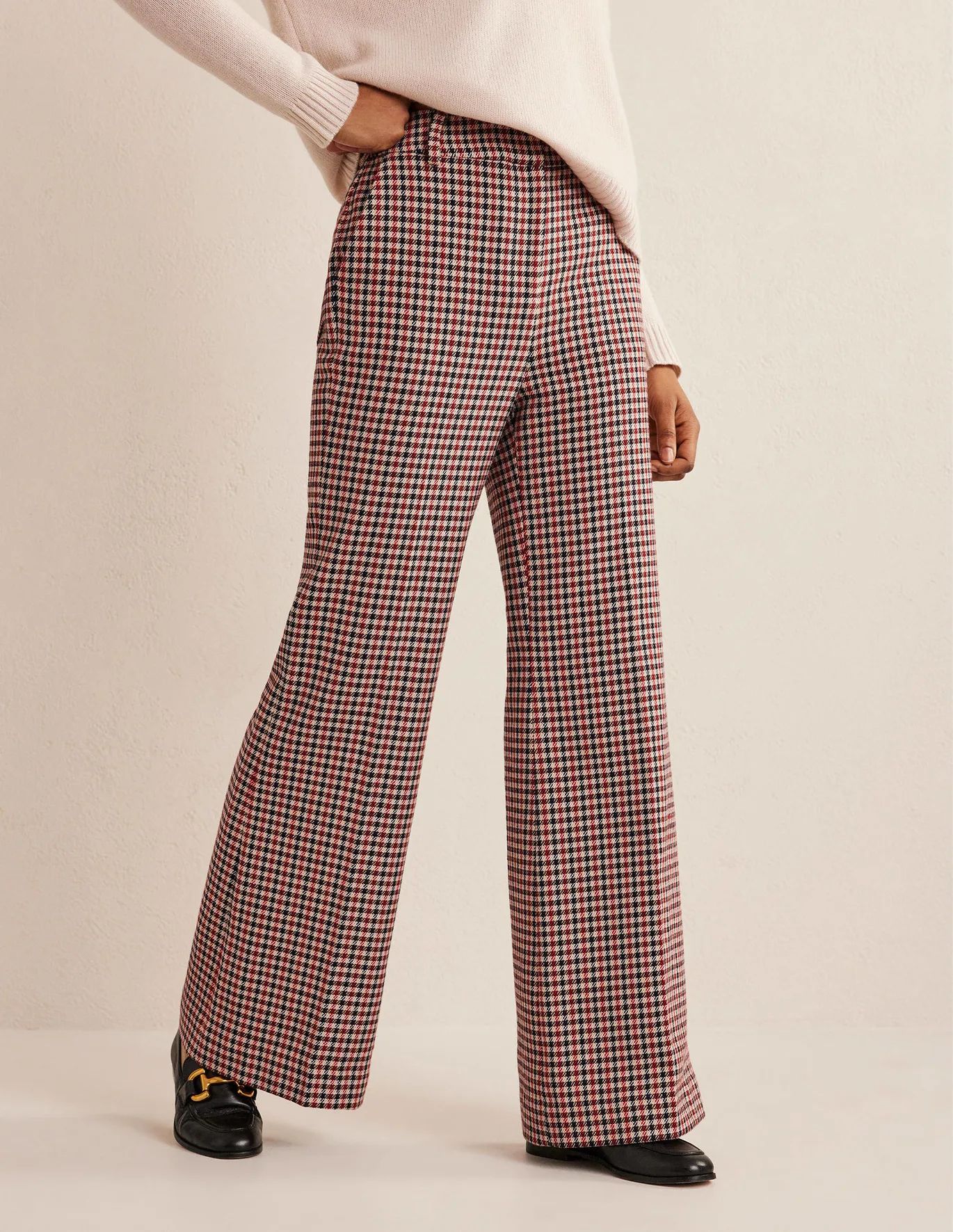 Relaxed Flare Wool Trouser | Boden (US)