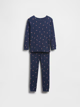 Kids & Baby Organic Brushed Cotton Holiday PJ Set | Gap (US)
