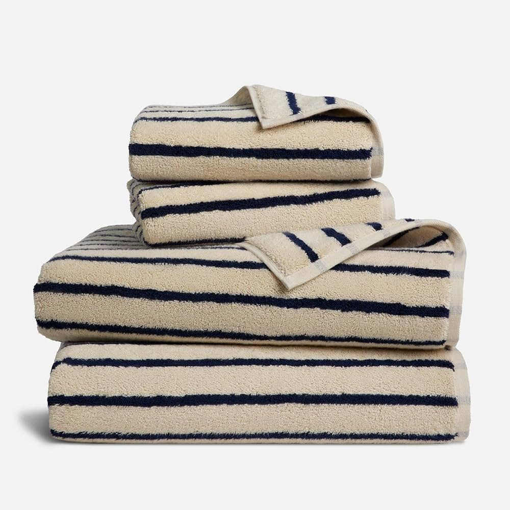 Brooklinen Super-Plush Turkish Cotton Bath Sheets Set - 2 Bath Sheets + 2 Hand Towels Cotton, 820... | Amazon (US)