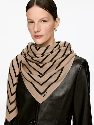 Printed Scarf – Beige/Black – Women – ARKET GB | Arket UK