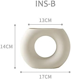 INGLENIX White Ceramic Vases Nordic Minimalism Style Decoration for Centerpieces, Kitchen, Office... | Amazon (US)