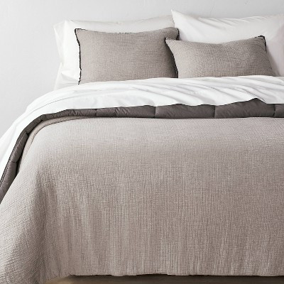 Textured Chambray Cotton Comforter & Sham Set - Casaluna™ | Target