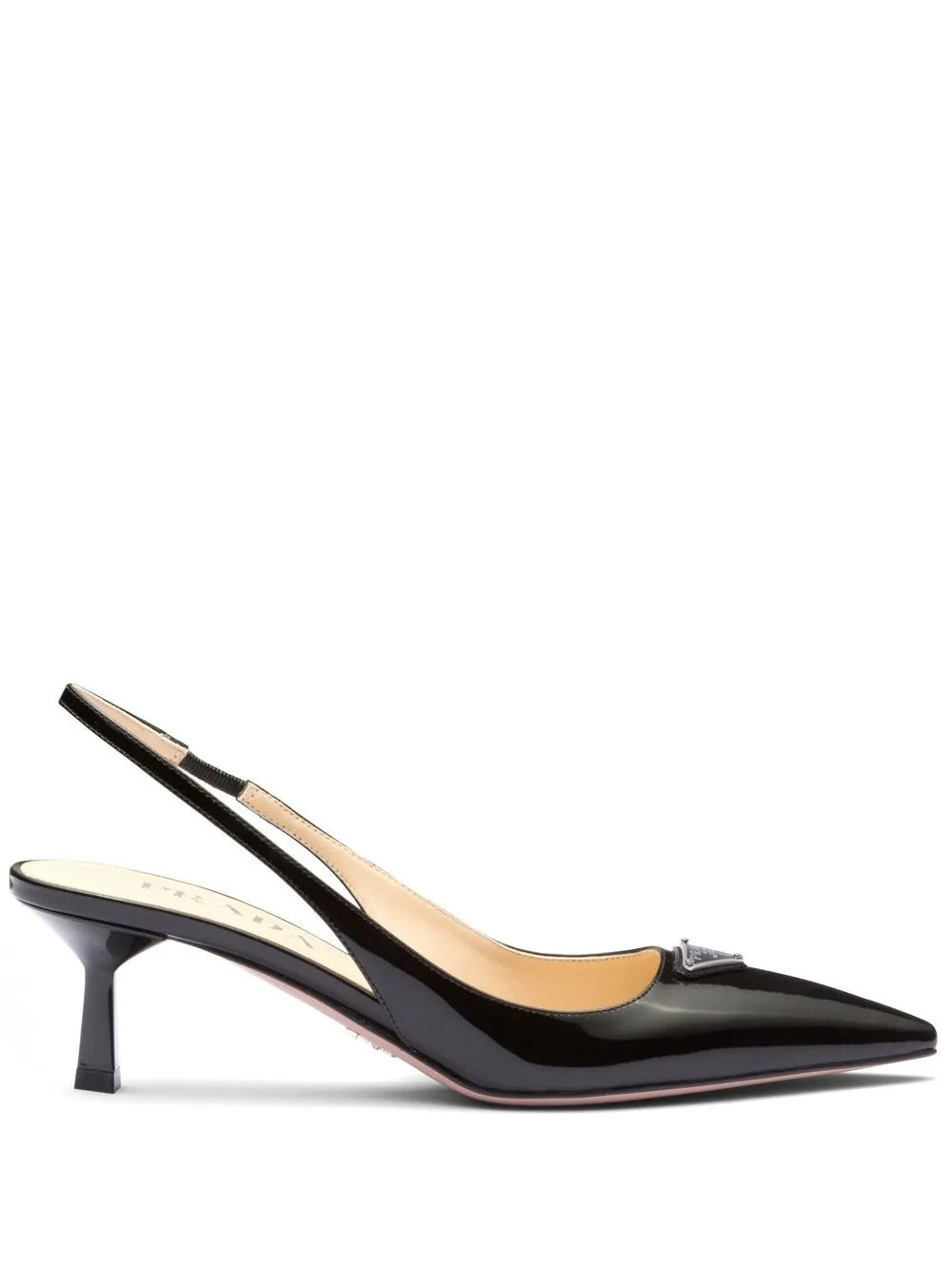logo-plaque slingback pumps | Farfetch Global