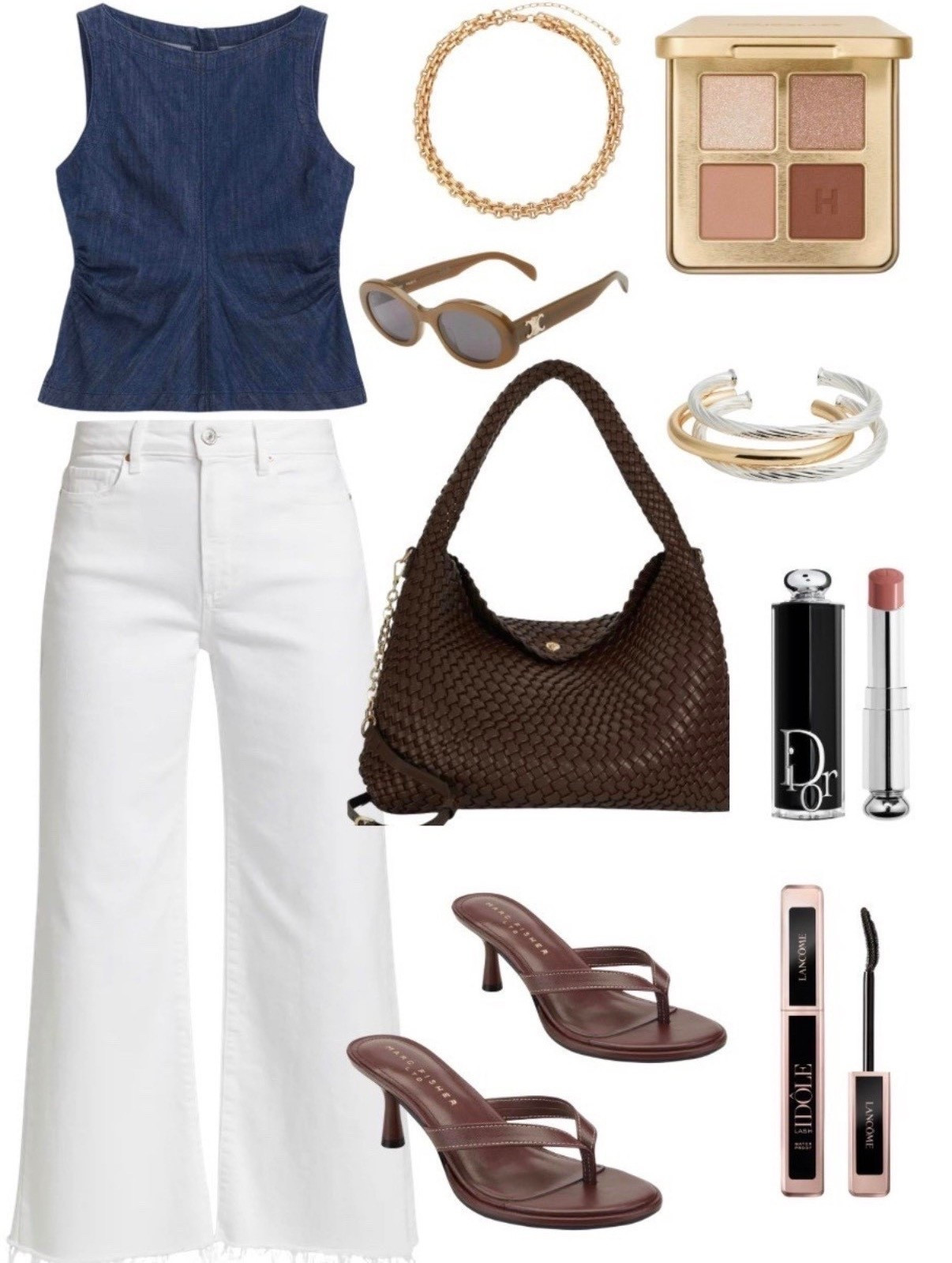 Spring outfit
Denim top
White jeans
Bag
Handbag 
Sandals 

#LTKdayinmylife #LTKSeasonal #LTKgrwm