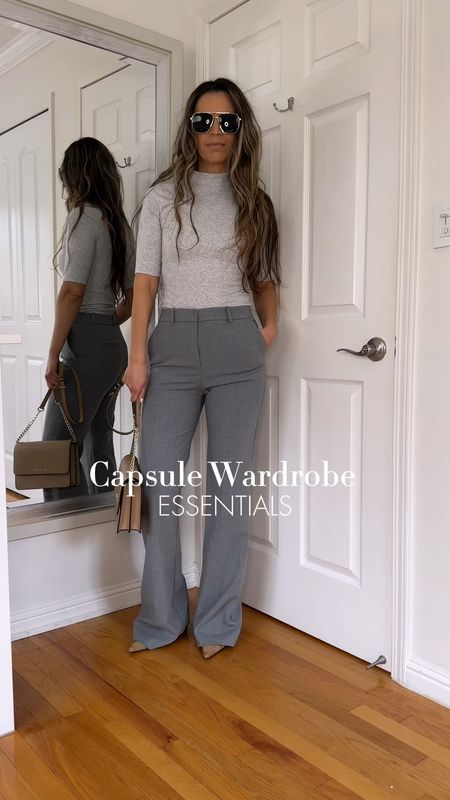 Gray flare leg work pants are true to size / wearing sz 4
I’m 5’5” 122 lbs 
Only a few more sizes left in these pants! 

Camel cardigan sz XS 
Mock neck top sz S

Work outfit idea


#LTKSeasonal #LTKVideo #LTKfindsunder50