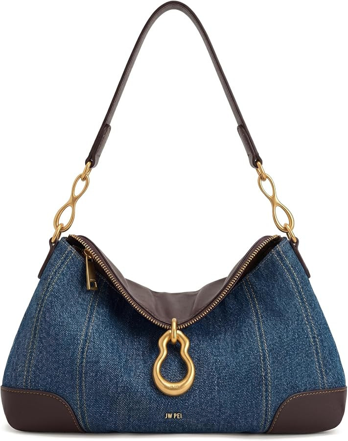 JW PEI Women's Jayla Metal Pendant Embellished Shoulder Bag | Amazon (US)