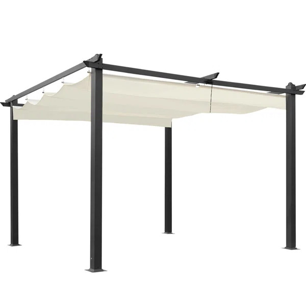 Aluminum Pergola with Canopy | Wayfair North America