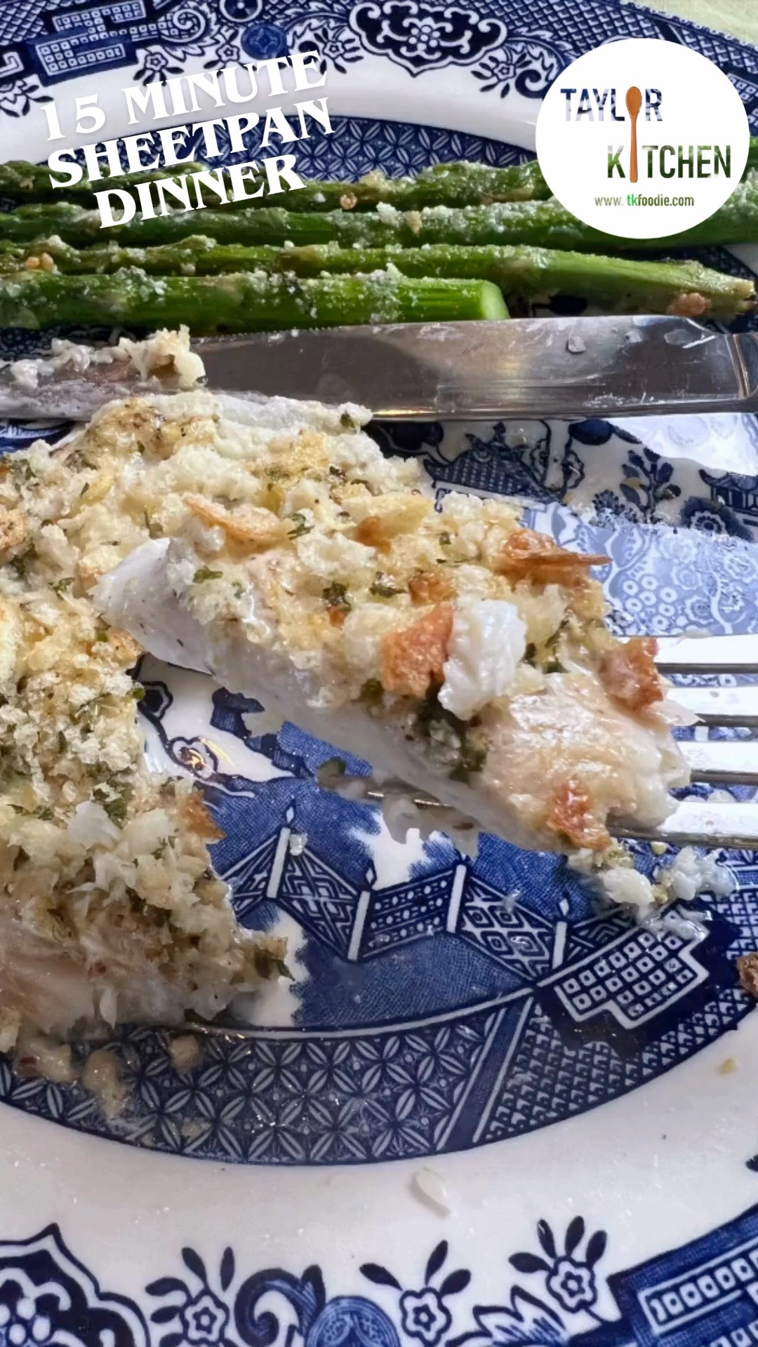 15 Minute #sheetpan dinner! 🍽️

Roasted fish & Asparagus 🐟 Recipe 

Line 1 or sheet pans with parchment paper.
Simply mix mayo & mustard and spread over seasoned flounder or other firm white fish.
Sprinkle the fish with breadcrumbs.
Place trimmed asparagus beside fish, drizzle with olive oil & sprinkle with salt & pepper.  You can also add breadcrumbs here as well.
Roast in a 425 oven for approximately. 8-10 minutes depending on the thickness of your fish.

The breadcrumbs get nice & crispy on that fish.  So yummy 🤤

Dinner is served.  Add some sweet potatoes or salad if you want. 

 #LTKfoodie #LTKHome