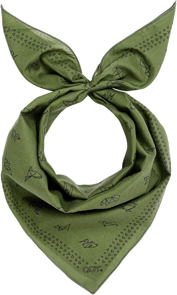 GOT Sports 100% Cotton Bandana for Men & Women - Large 24" x 24" Square Head Scarf, Hair Wrap, Ke... | Amazon (US)