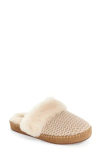 Women's Ugg Aira Knit Scuff Slipper, Size 5 M - Ivory | Nordstrom