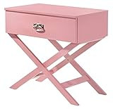 Glory Furniture Xavier , Pink Nightstand, 25"H X 27"W X 16"D, | Amazon (US)