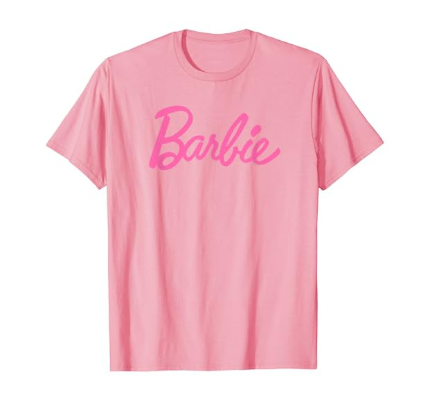 Barbie Classic Pink Logo T-Shirt | Amazon (US)