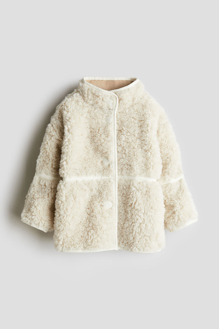 H & M - Fluffy Jacket - White | H&M (US + CA)