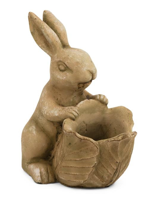 5.5x8x9.5 Outdoor Terracotta Bunny Planter | TJ Maxx