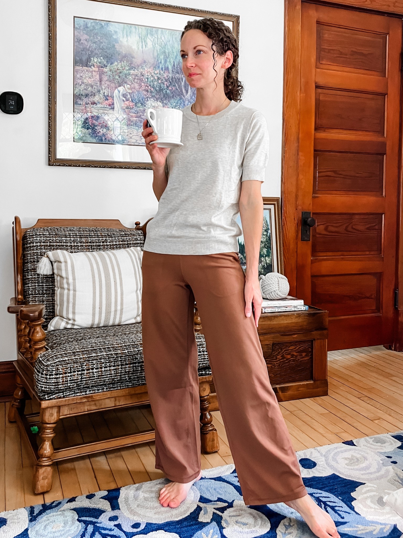 Comfiest Amazon pants!
Petite pants. Comfy outfit. Modest outfit. 

#LTKOver40 #LTKFindsUnder50 #LTKPetite