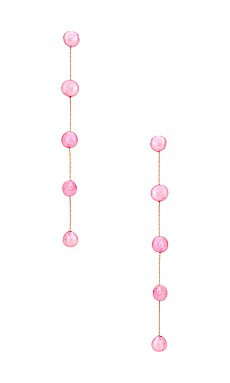Ettika Pearl Dangle Earring in Pink Pearl from Revolve.com | Revolve Clothing (Global)