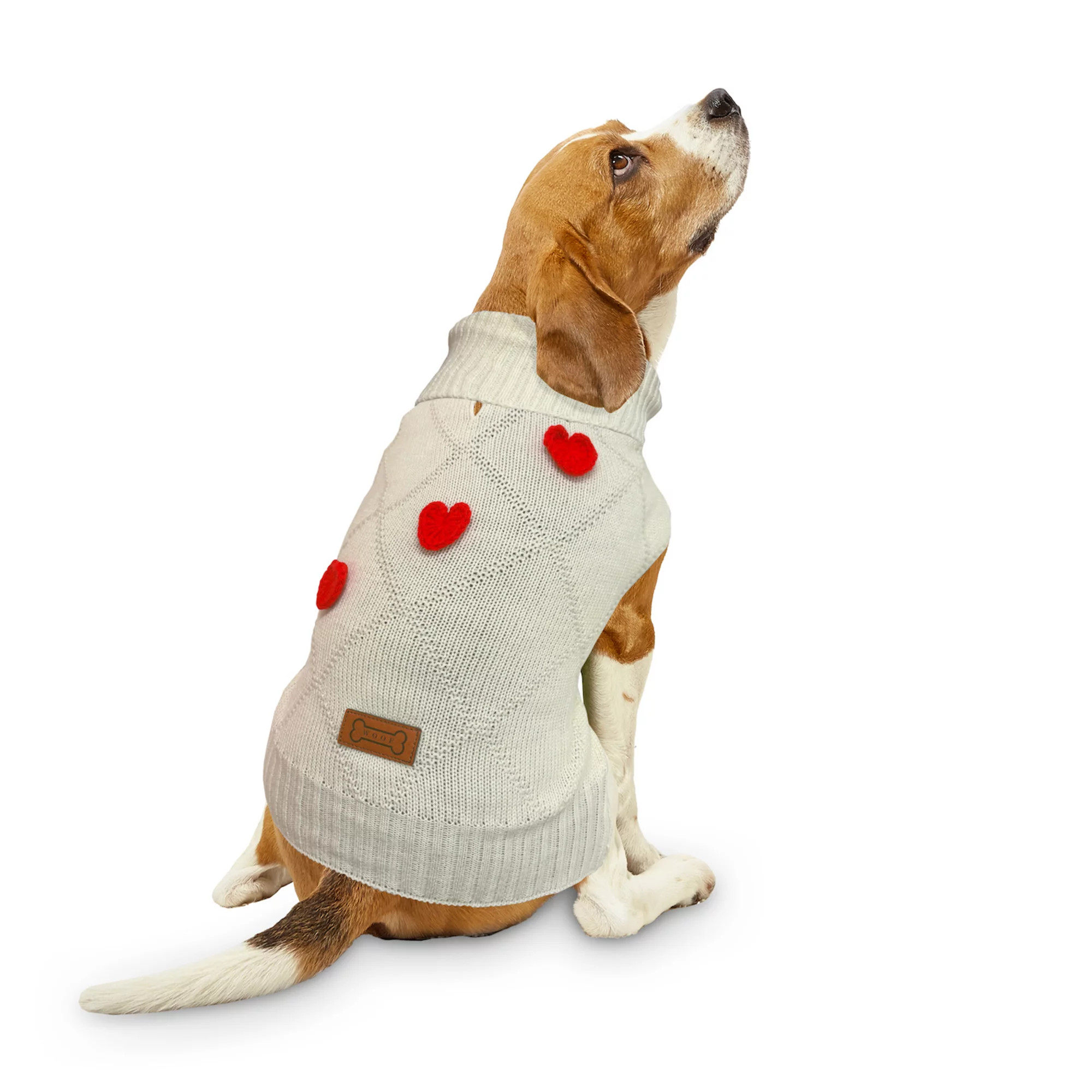 Woof Crochet Hearts Pet Sweater | Kohl's