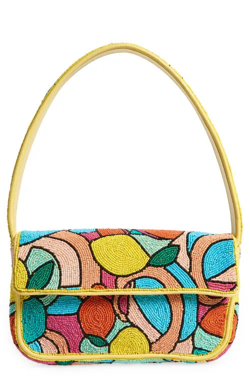 STAUD Tommy Beaded Shoulder Bag in Kaleidoscope/Wallflower at Nordstrom | Nordstrom