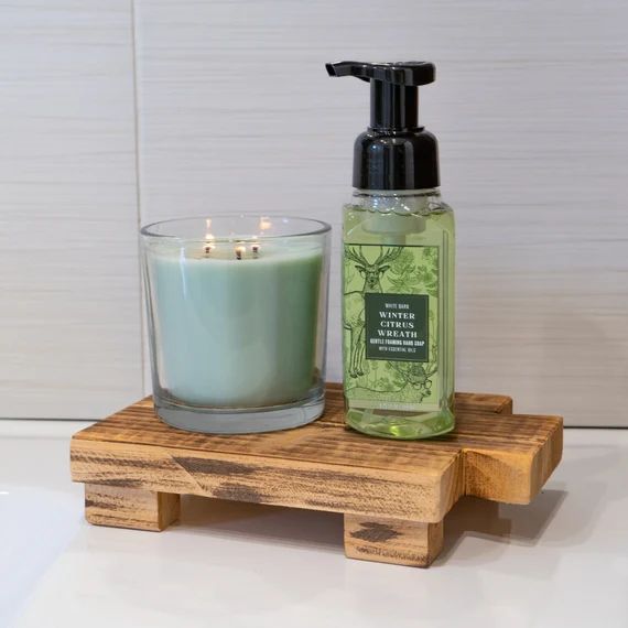 Raw Wood Soap Stand Wood Riser Kitchen Sink Tray Bathroom | Etsy | Etsy (US)