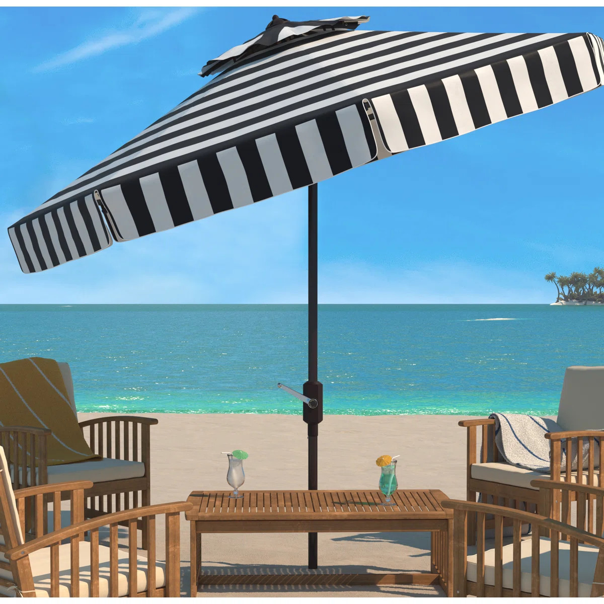 Trainor 130'' Beach Umbrella | Wayfair North America