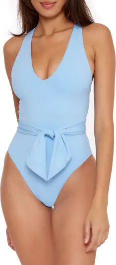 Becca Color Code Belted One-Piece Swimsuit | Nordstrom | Nordstrom