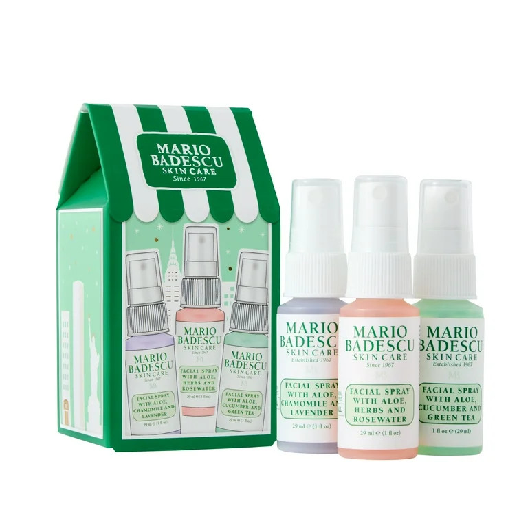 Mario Badescu Mini Mist Trio Holiday Hydrating Beauty Gift Set, For All Skin Types | Walmart (US)
