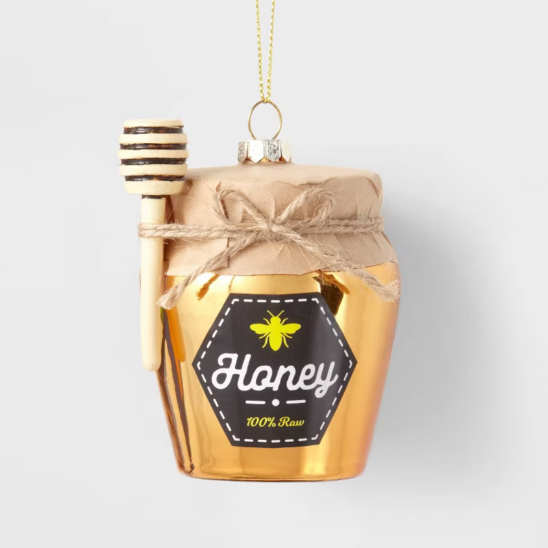 4" Honey Jar Glass Christmas Tree Ornament - Wondershop™ | Target