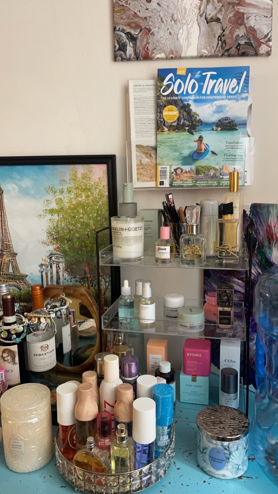 New addition to my studio apartment! Cute shelf where i can see everything! I noticed i use the products wayyy more if i see it. Under the sink is not working!!

#LTKSeasonal #LTKhome #LTKfindsunder50