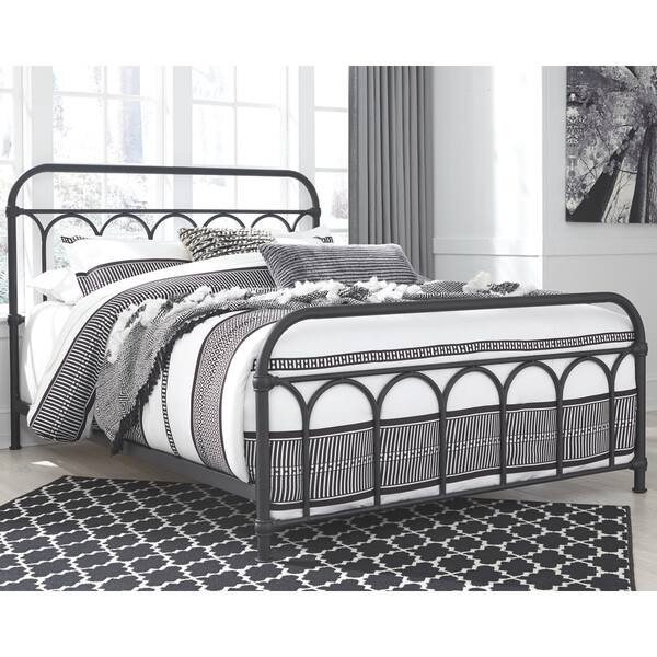Nashburg Queen Metal Bed - Multi | Bed Bath & Beyond