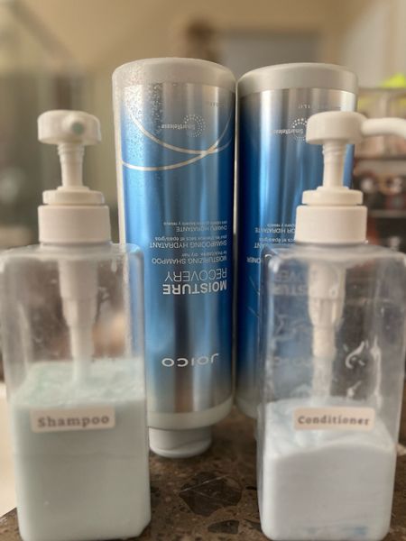 Easy shampoo and conditioner hack from kids. Clear containers with pumps! Linked my label maker too. Good gift for a crafty mom on Mother’s Day! 

#LTKGiftGuide #LTKfamily #LTKbeauty
