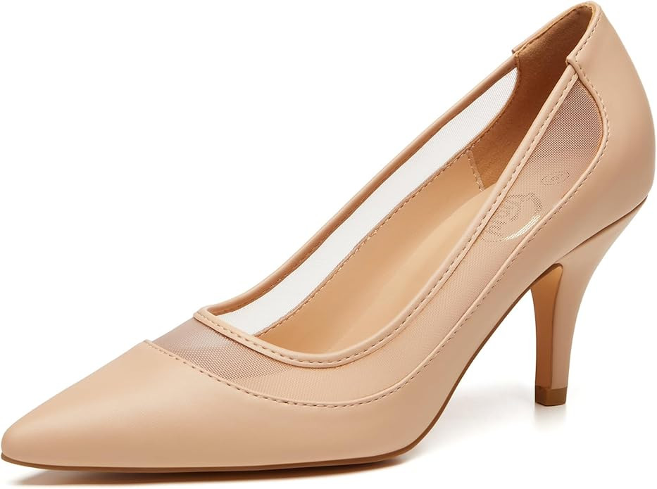 Trary Women’s High Heel Dress Pump Pointed Toe Shoe Classic Office Special Dressy Casua Wedding... | Amazon (US)