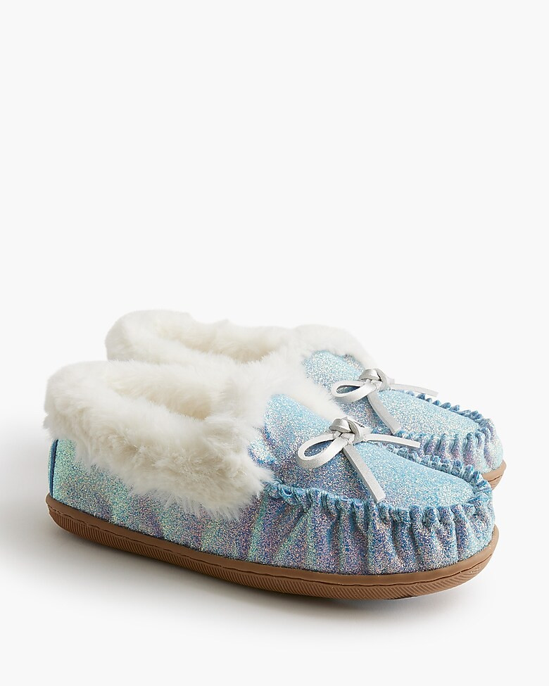 Girls' glitter slippers | J.Crew Factory