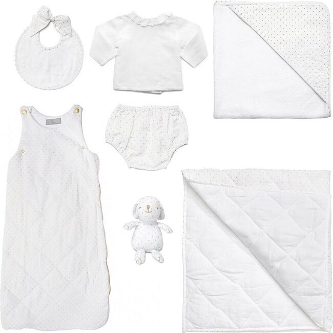 Exclusive Luxe Baby Gift Set, Gold Spot | Maisonette