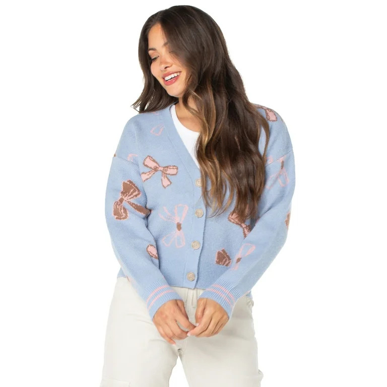 Celebrity Pink Women's and Women's Plus Long Sleeve Cardigan, Sizes XS-3X | Walmart (US)