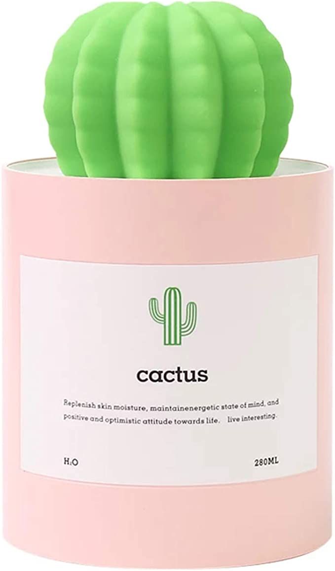 UODBUYO Mini Humidifier, 280ml USB Cool Mist Portable Cactus Air humidifier, Ultra-Quiet Operatio... | Amazon (US)