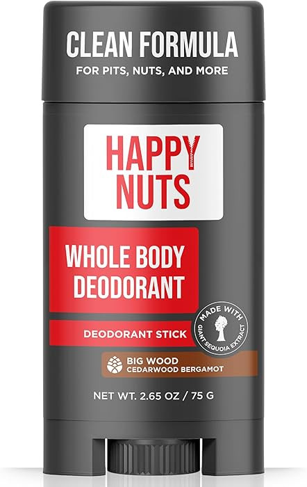 Happy Nuts Whole Body Deodorant for Men - Full Body Odor Control - Ideal for Perfect for Pits, Gr... | Amazon (US)