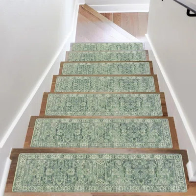Wooden Steps With Additional Anti Slip Stair Treads | Wayfair North America