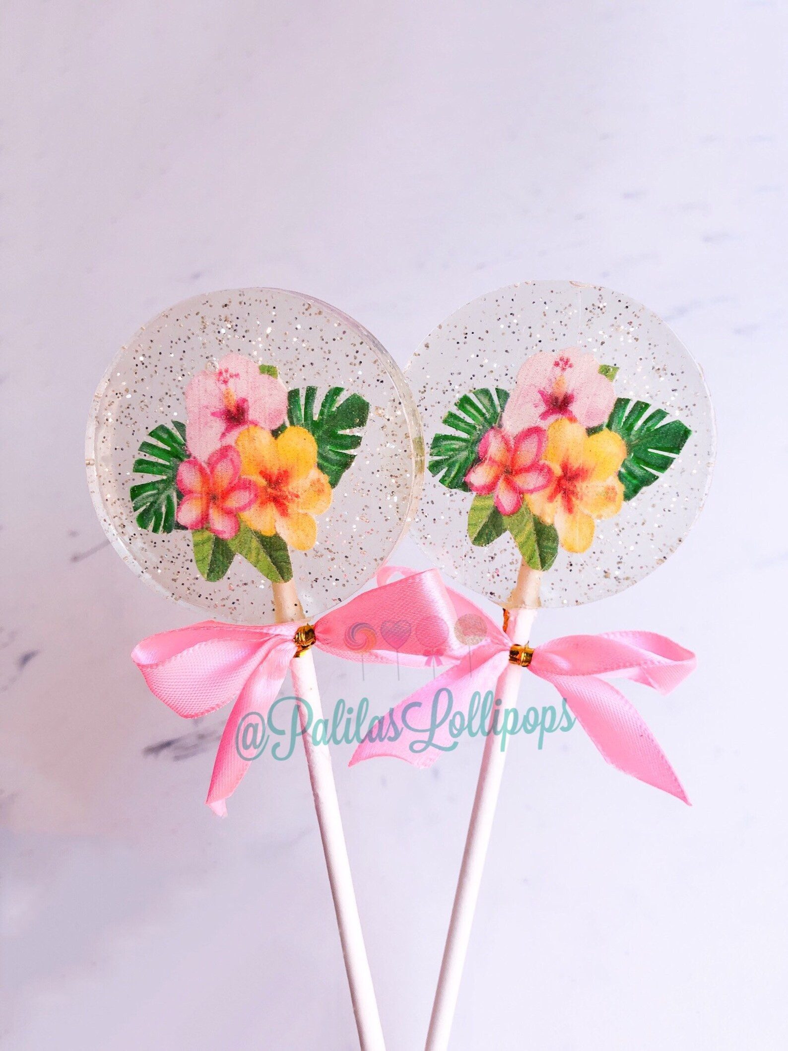Tropical flowers lollipops Favors, Tropical bridal shower, Mother's day customize gifts, tropical... | Etsy (US)