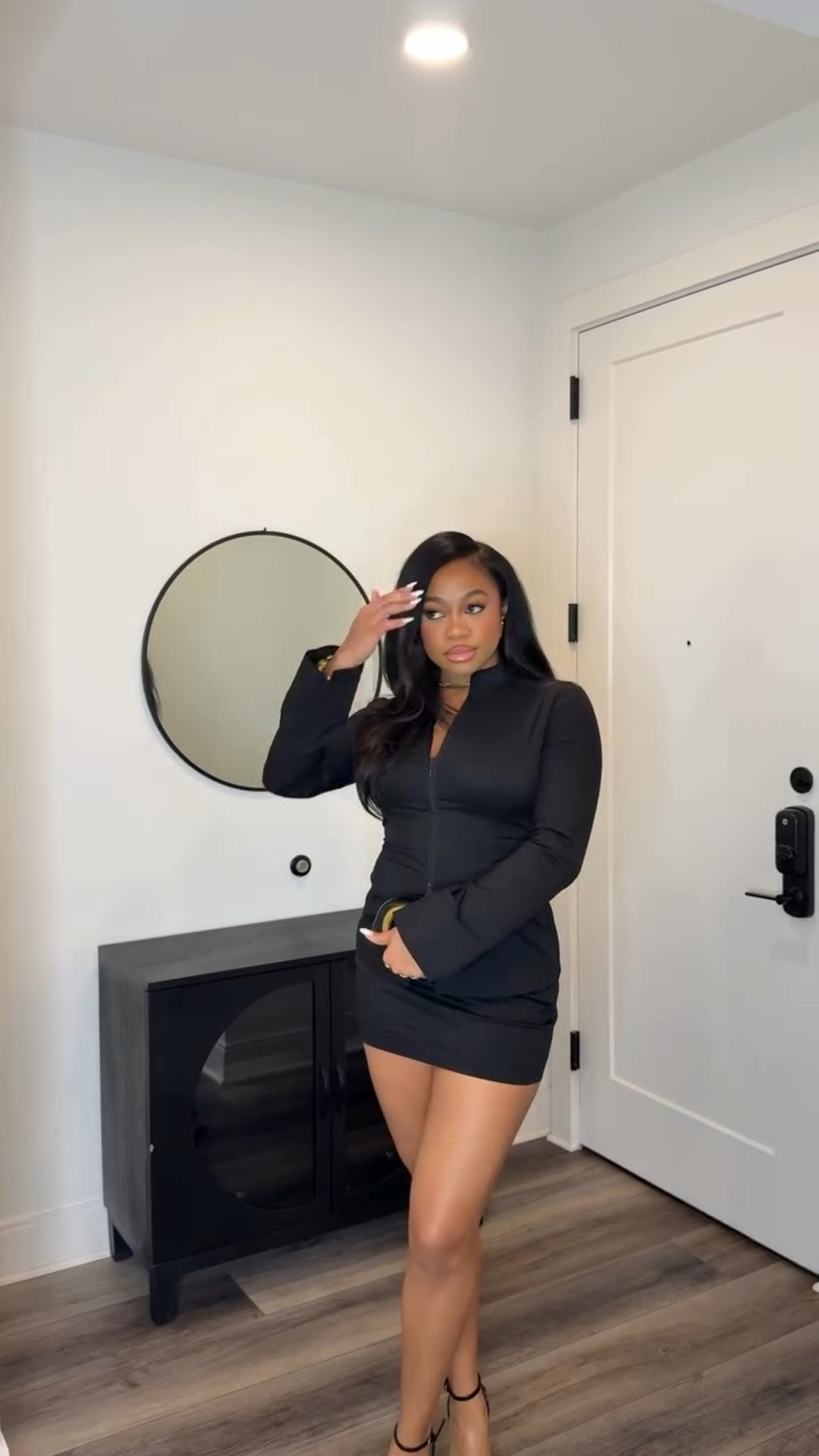 Outfit from over the weekend 🥺🫶🏽

all black outfits never get old
Set @khy 
Bracelet @weardorado 
Shoes @stevemadden 
Bag @zara 
#blackootd #blackoutfit #fallootd #grwmoutfit #grwmreel #fashionreels 

Am I the only one?

#LTKFallSale #LTKStyleTip #LTKBeauty