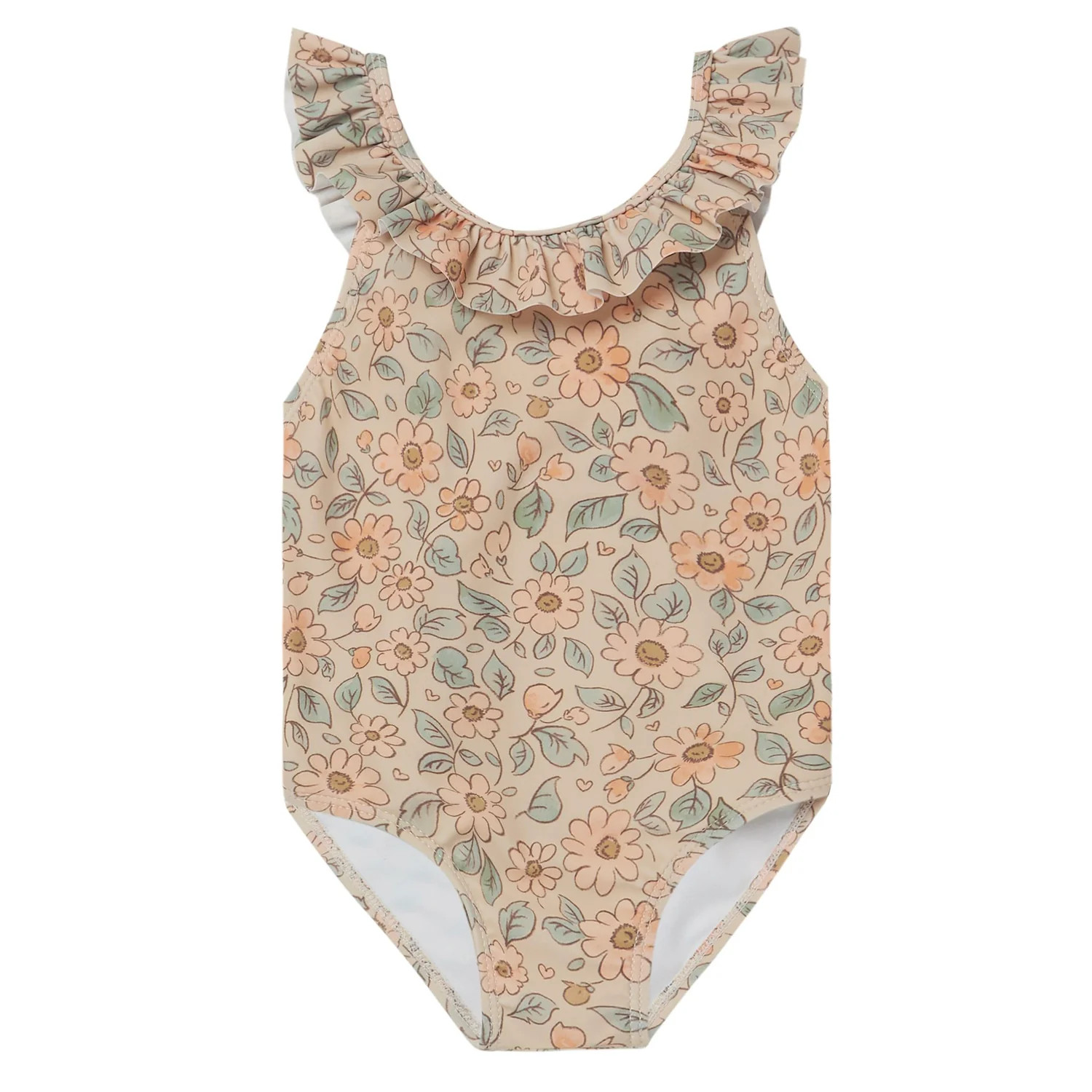 Rylee & Cru Arielle Swimsuit, Blush Floral | SpearmintLOVE