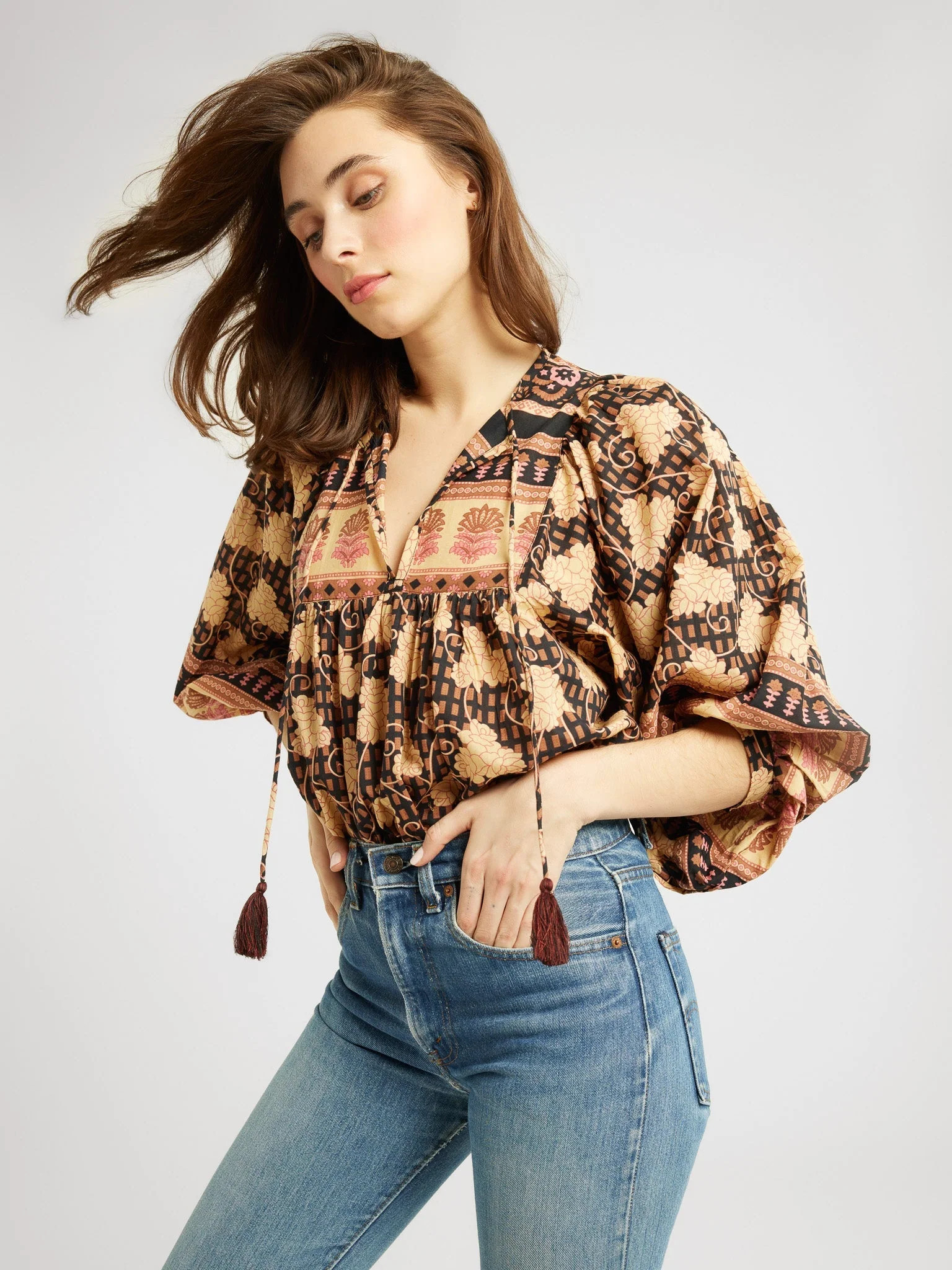 Charlie Top in Nouveau Trellis | Mille