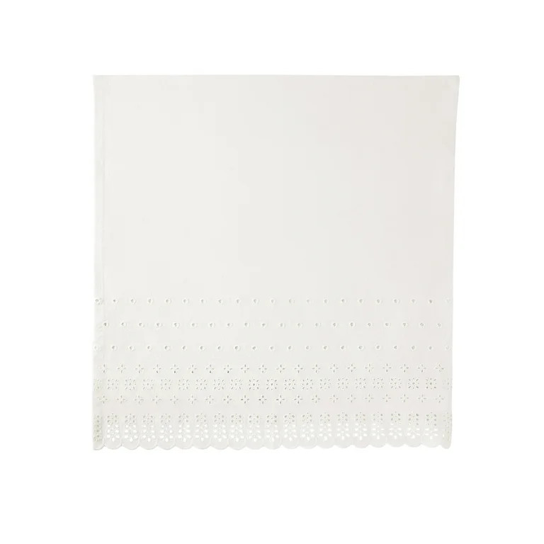 The Pioneer Woman Eyelet 100% Cotton Fabric Napkins, 20" x 20", Set of 4, White | Walmart (US)
