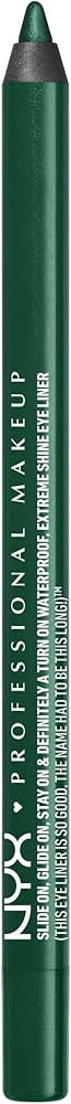 NYX PROFESSIONAL MAKEUP Slide On Pencil, Waterproof Eyeliner Pencil, Tropical Green | Amazon (US)