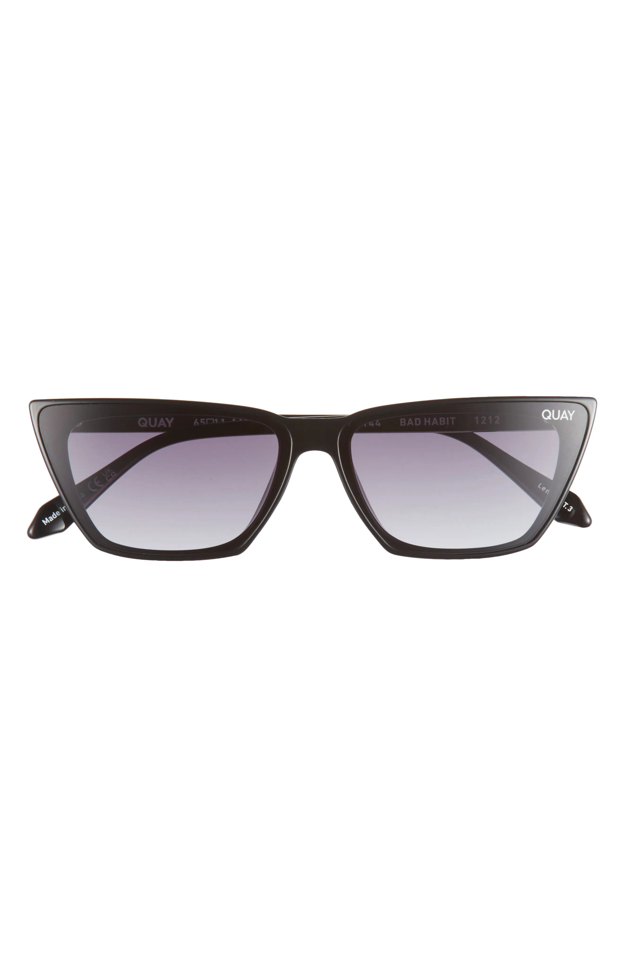 QUAY Bad Habit 65mm Cat Eye Sunglasses (Women) | Nordstrom | Nordstrom