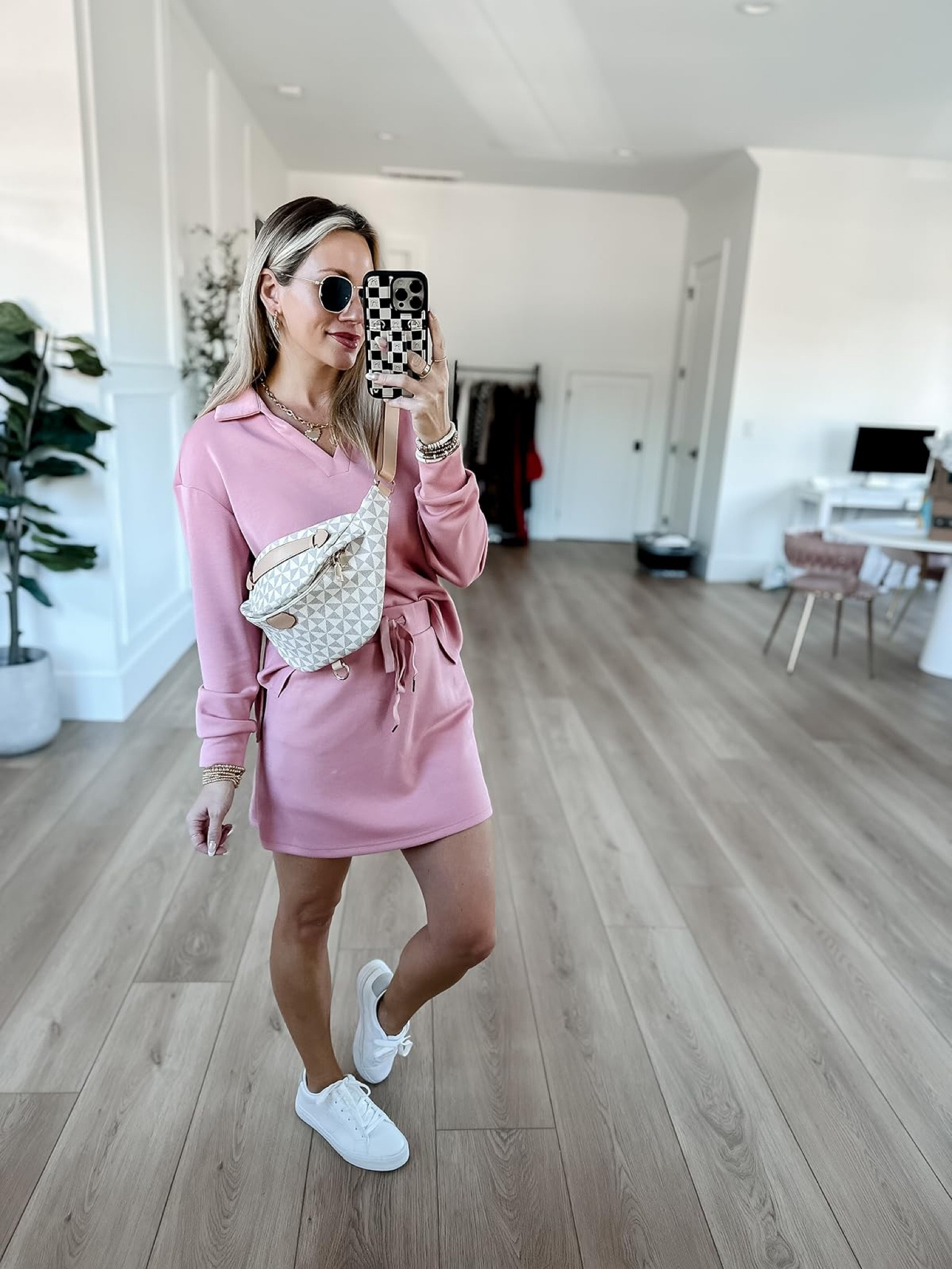 Amazon sale alert! This dress is perfect for fall and so comfy! It’s under $30 today! wearing an xs in set and runs tts. The skort had built in shorts underneath and is a great length. You can easily mix and match this one!

#LTKSeasonal #LTKStyleTip