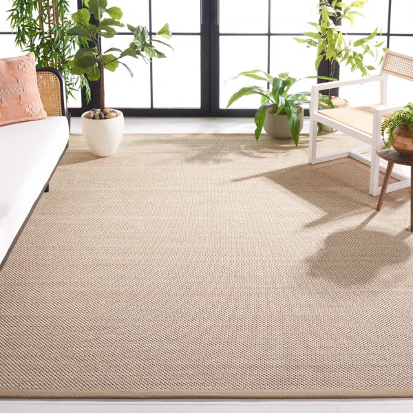 Kiki Jute/Sisal Marble/Linen Area Rug | Wayfair North America